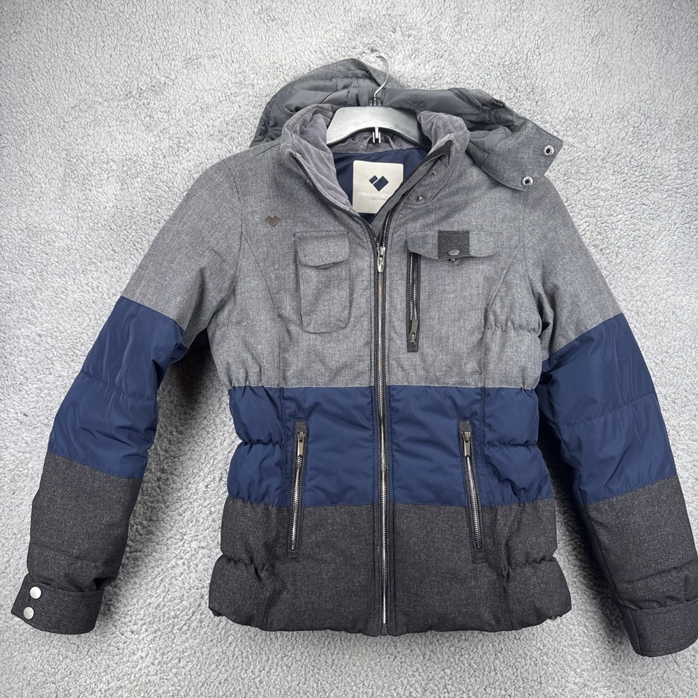 Sport Obermeyer Womens Snowboard Ski Jacket Coat Sz 6 Gray/Blue Style 11050